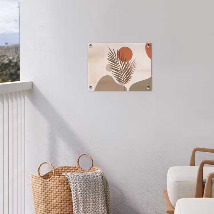 Tuinposter - Planten - Bladeren - Abstract - Modern - Beige — 3