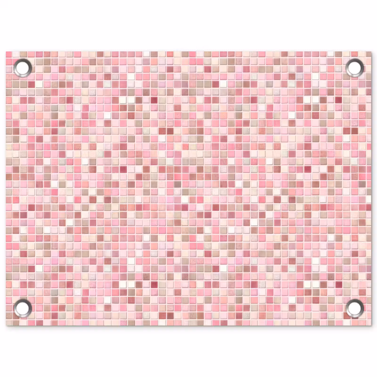 Tuinposter - Mozaïek - Patroon - Roze — 1