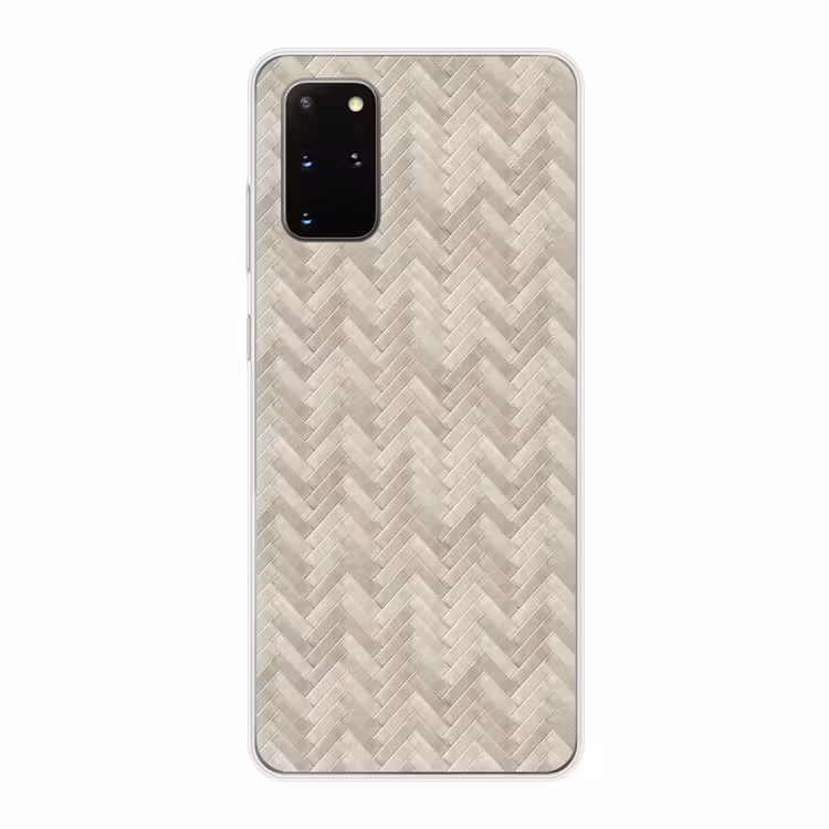 Telefoonhoesje - Visgraat - Wandtegel - Beige — 1