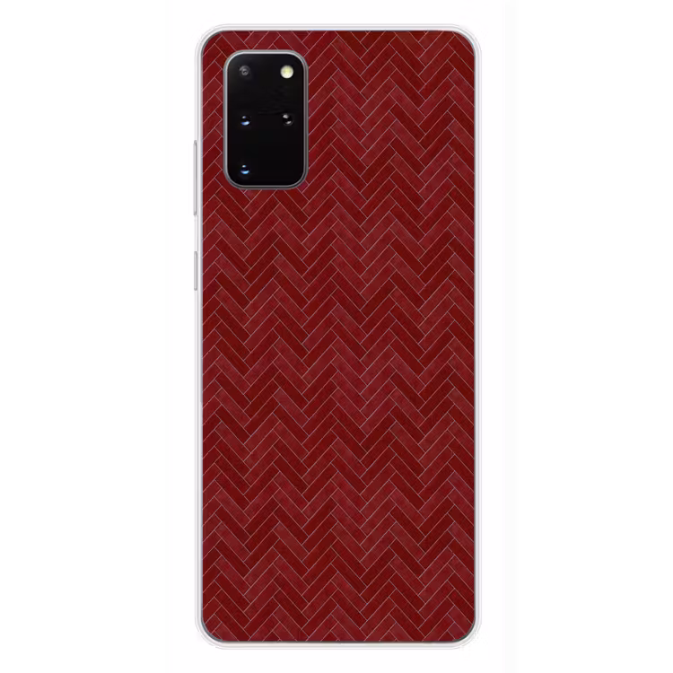 Telefoonhoesje - Visgraat - Wandtegel - Bordeaux - Rood — 4