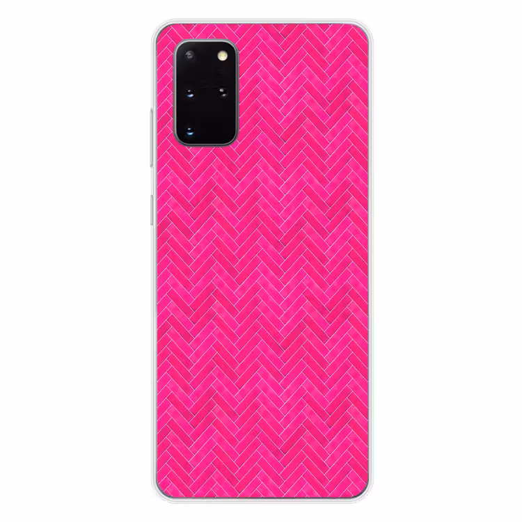 Telefoonhoesje - Visgraat - Wandtegel - Fuchsia - Roze — 4