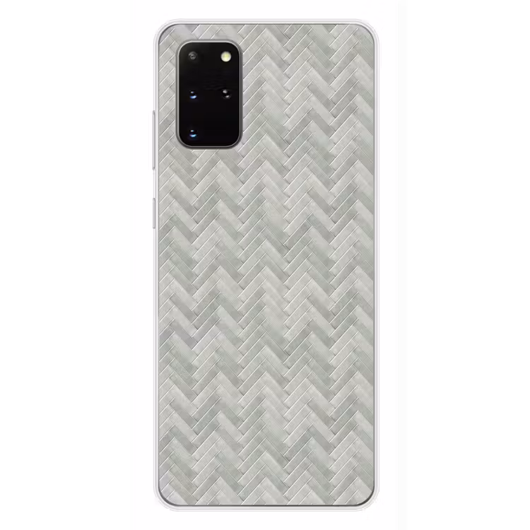 Telefoonhoesje - Visgraat - Wandtegel - Grijs — 4
