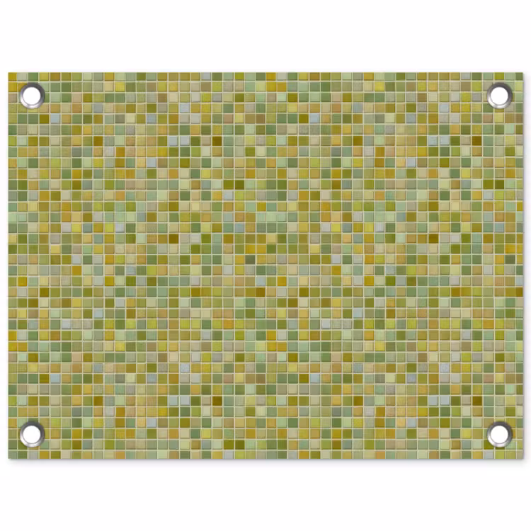 Tuinposter - Mozaïek - Patroon - Groen — 1