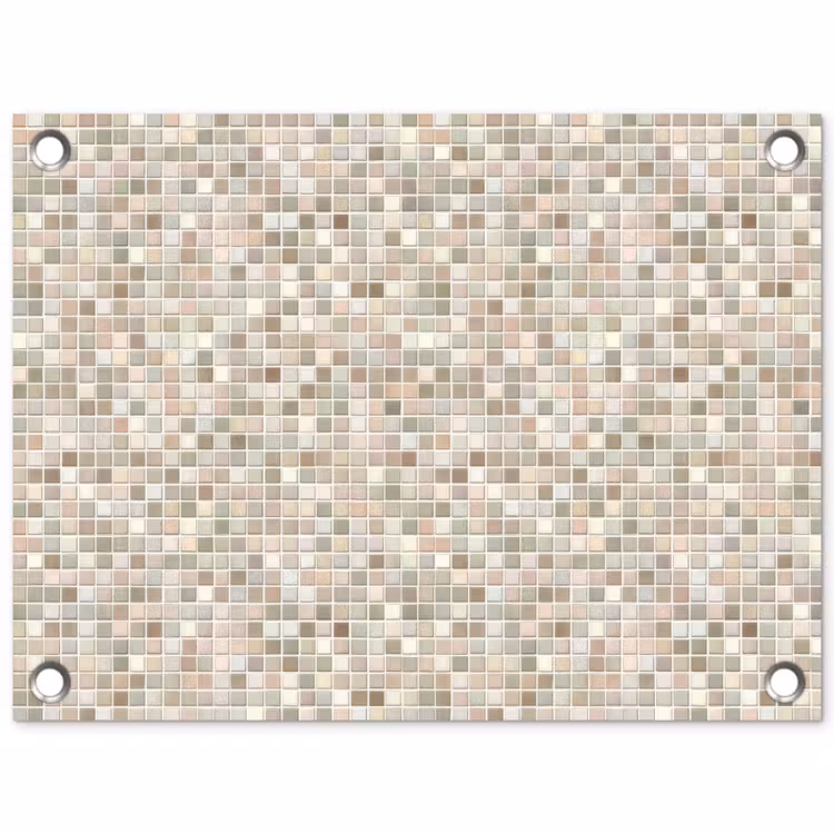 Tuinposter - Mozaïek - Patroon- Taupe — 1