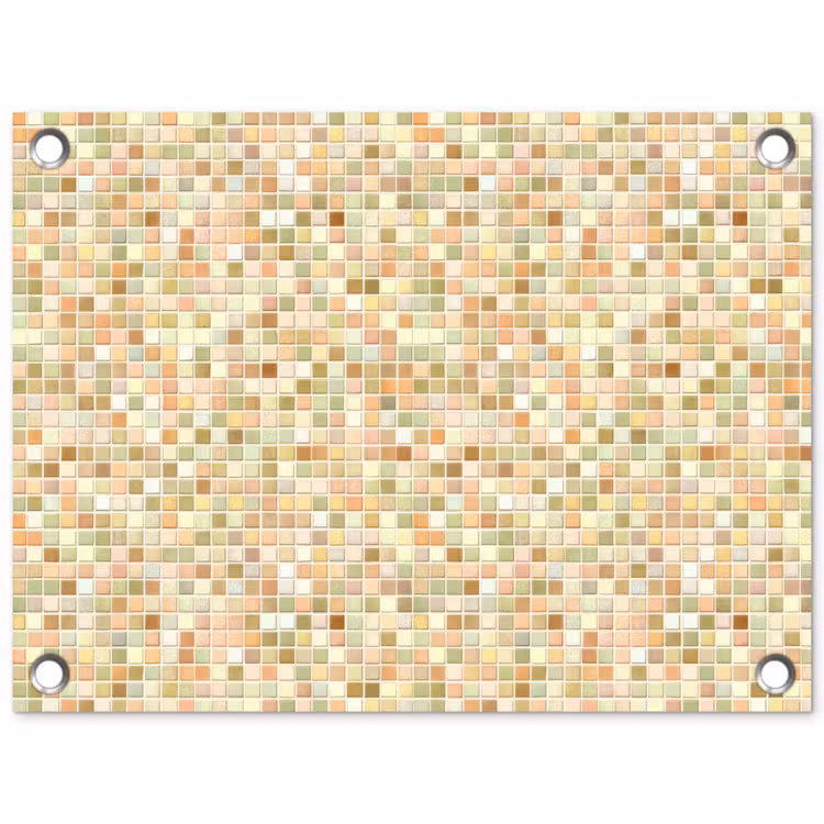 Tuinposter - Mozaïek - Patroon - Terracotta — 1