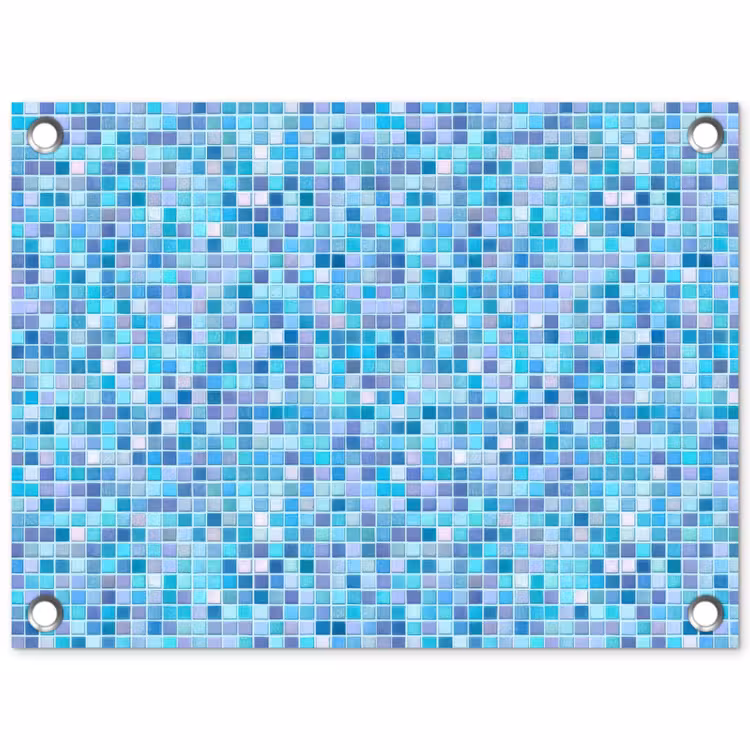 Tuinposter - Mozaïek - Patroon - Turquoise — 1