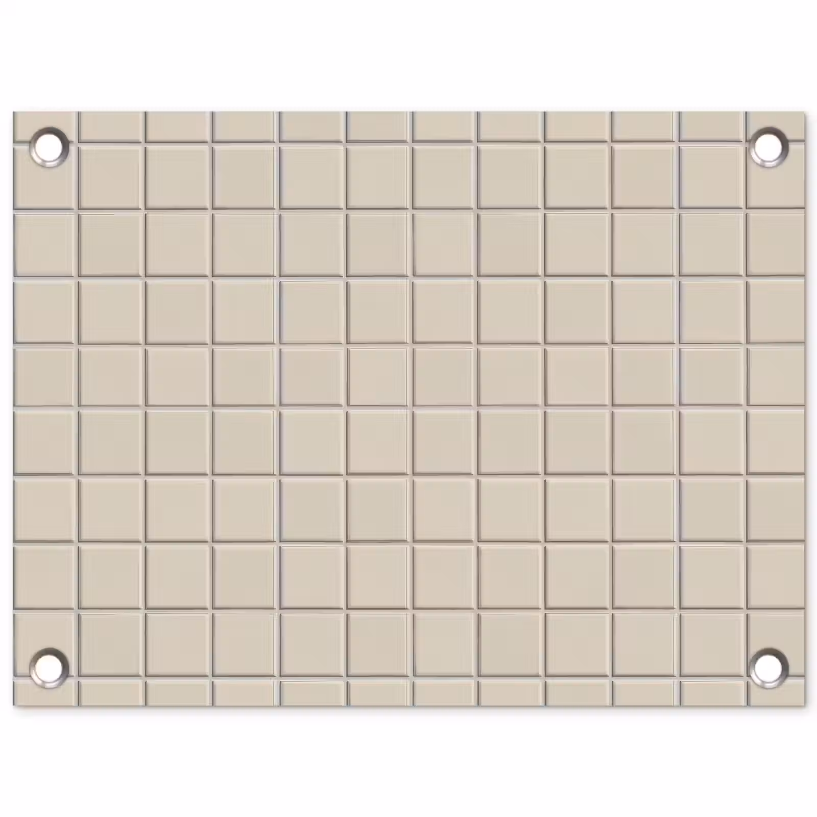 Tuinposter - Patroon - Tegels - Taupe — 1