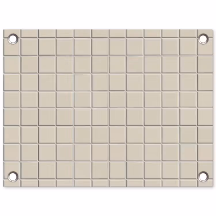 Tuinposter - Patroon - Tegels - Taupe — 1
