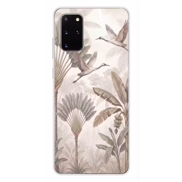 Telefoonhoesje - Vogel - Tropisch - Jungle - Natuur - Beige — 4