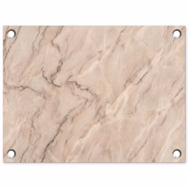 Tuinposter - Marmer - Patroon - Abstract - Modern - Beige — 1