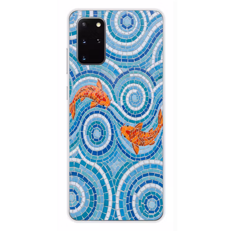 Telefoonhoesje - Vis - Mozaïek - Water - Decoratief - Blauw — 4
