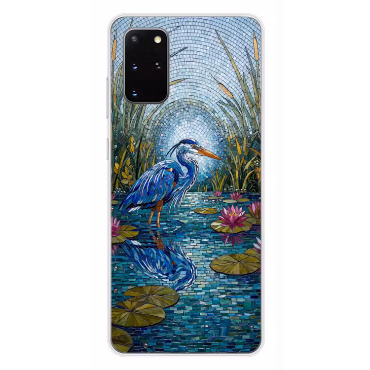 Telefoonhoesje - Vogel - Water - Natuur - Abstract - Blauw — 4