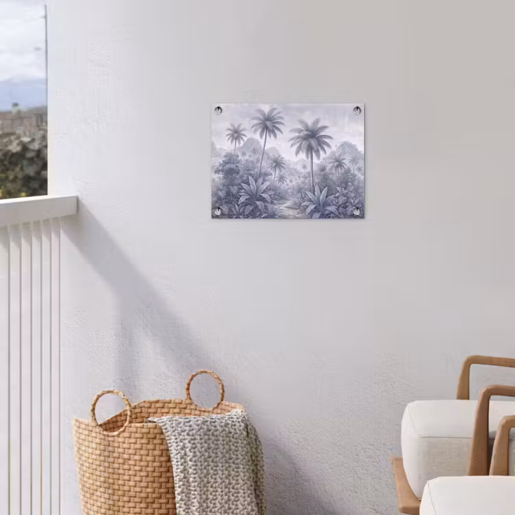 Tuinposter - Natuur - Boom - Tropisch - Landschap - Blauw — 3
