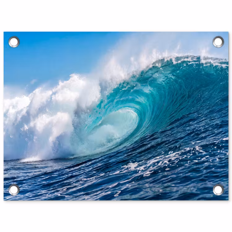Tuinposter - Golf - Oceaan - Water - Dynamisch - Blauw — 1