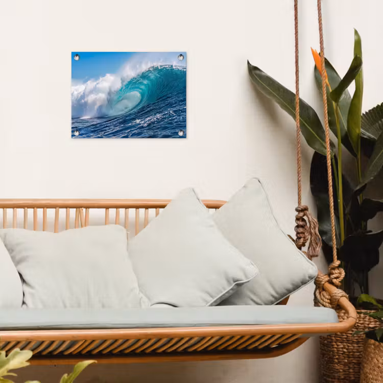 Tuinposter - Golf - Oceaan - Water - Dynamisch - Blauw — 5