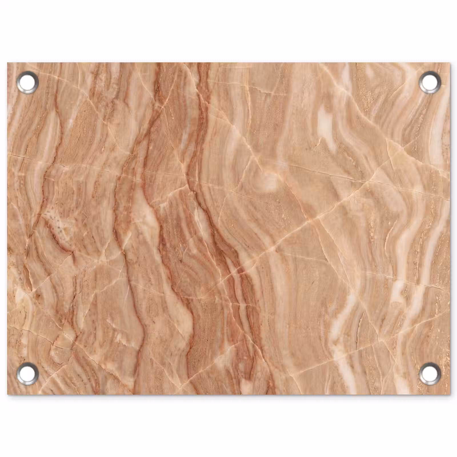Tuinposter - Marmer - Ader - Natuur - Abstract - Beige — 1