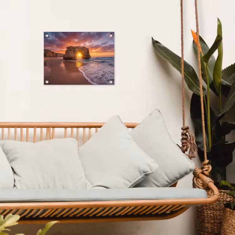 Tuinposter - Kust - Rots - Zonsondergang - Zee - Natuur — 5