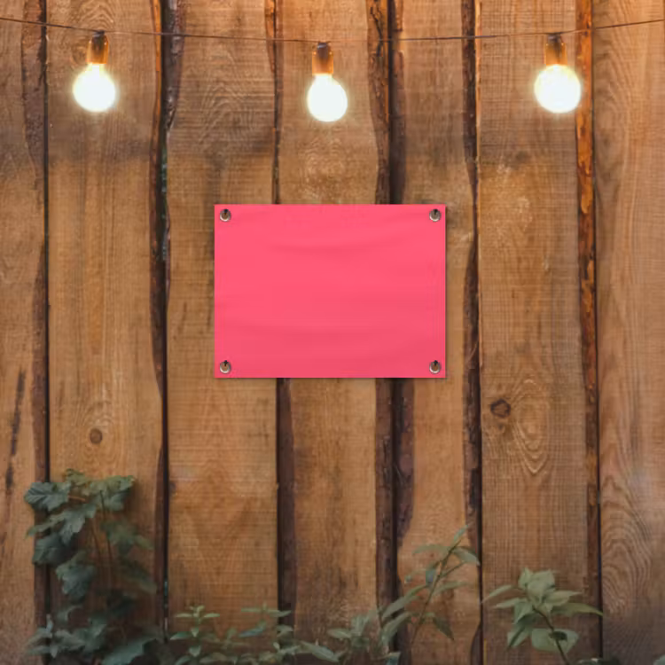 Tuinposter - Neon - Flamingo - Roze — 2
