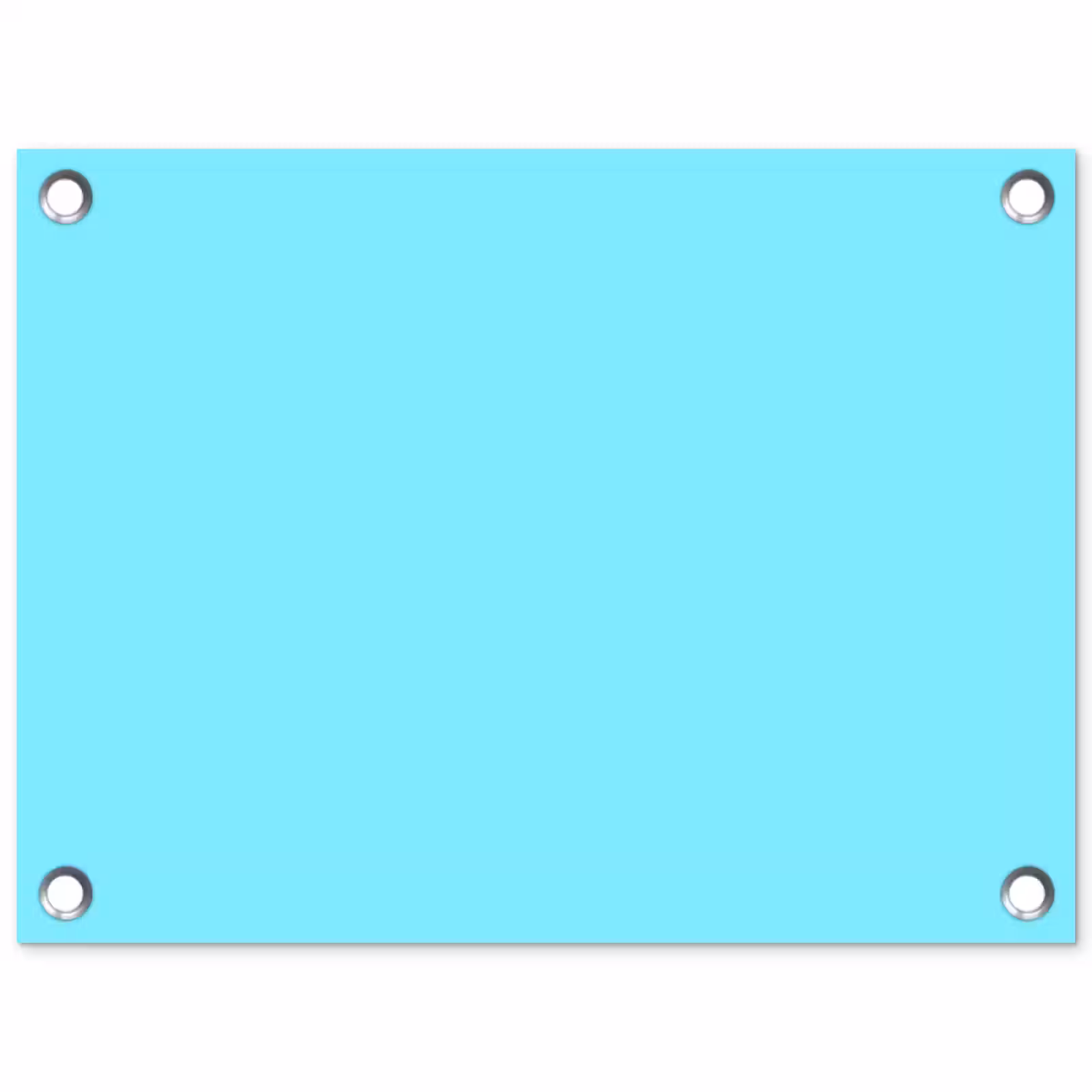 Tuinposter - Electric - Cyan - Blauw — 1
