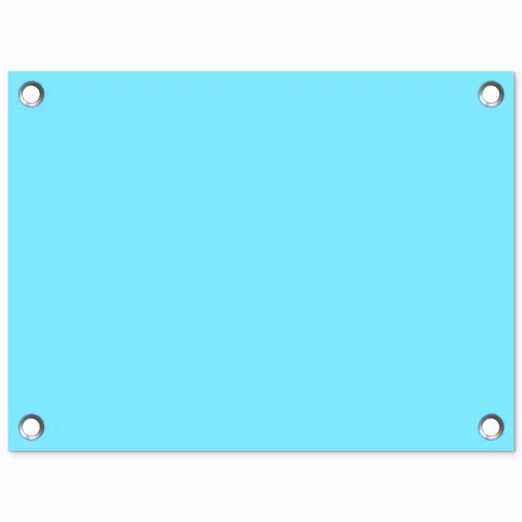 Tuinposter - Electric - Cyan - Blauw — 1