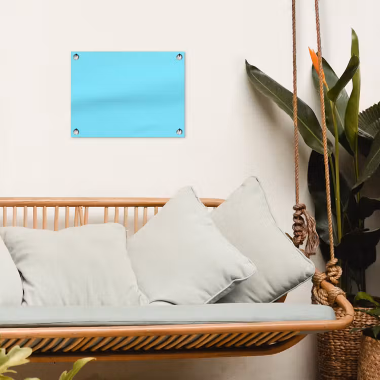 Tuinposter - Electric - Cyan - Blauw — 5