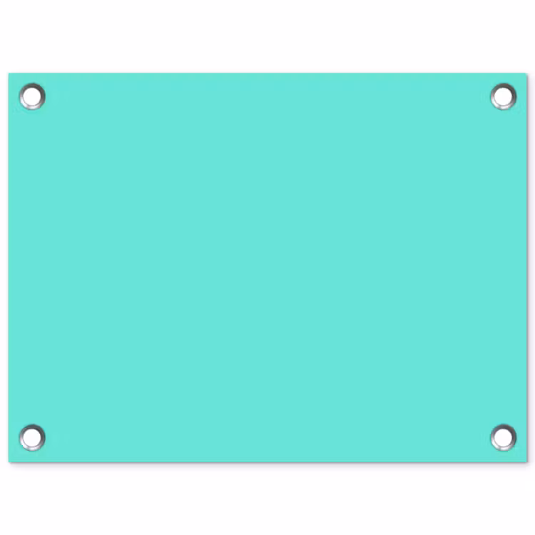 Tuinposter - Electric - Cyan - Turkoois — 1