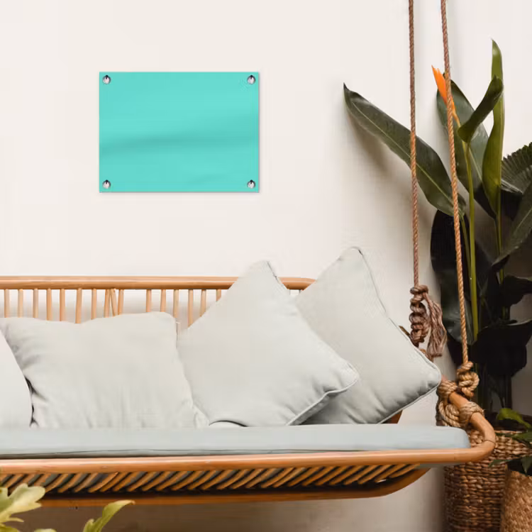 Tuinposter - Electric - Cyan - Turkoois — 5