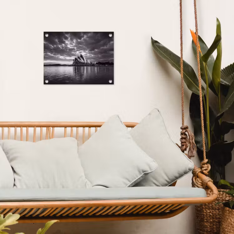 Tuinposter - Architectuur - Water - Stad - Modern - Zwart-wit — 5