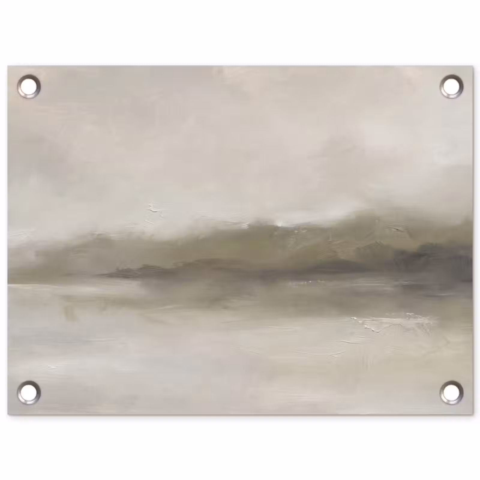 Tuinposter - Abstract - Landschap - Nevel - Modern - Grijs — 1