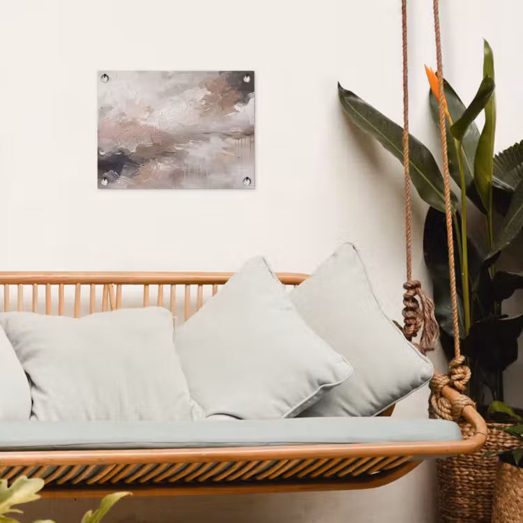 Tuinposter - Abstract - Textuur - Kunst - Modern - Beige — 5