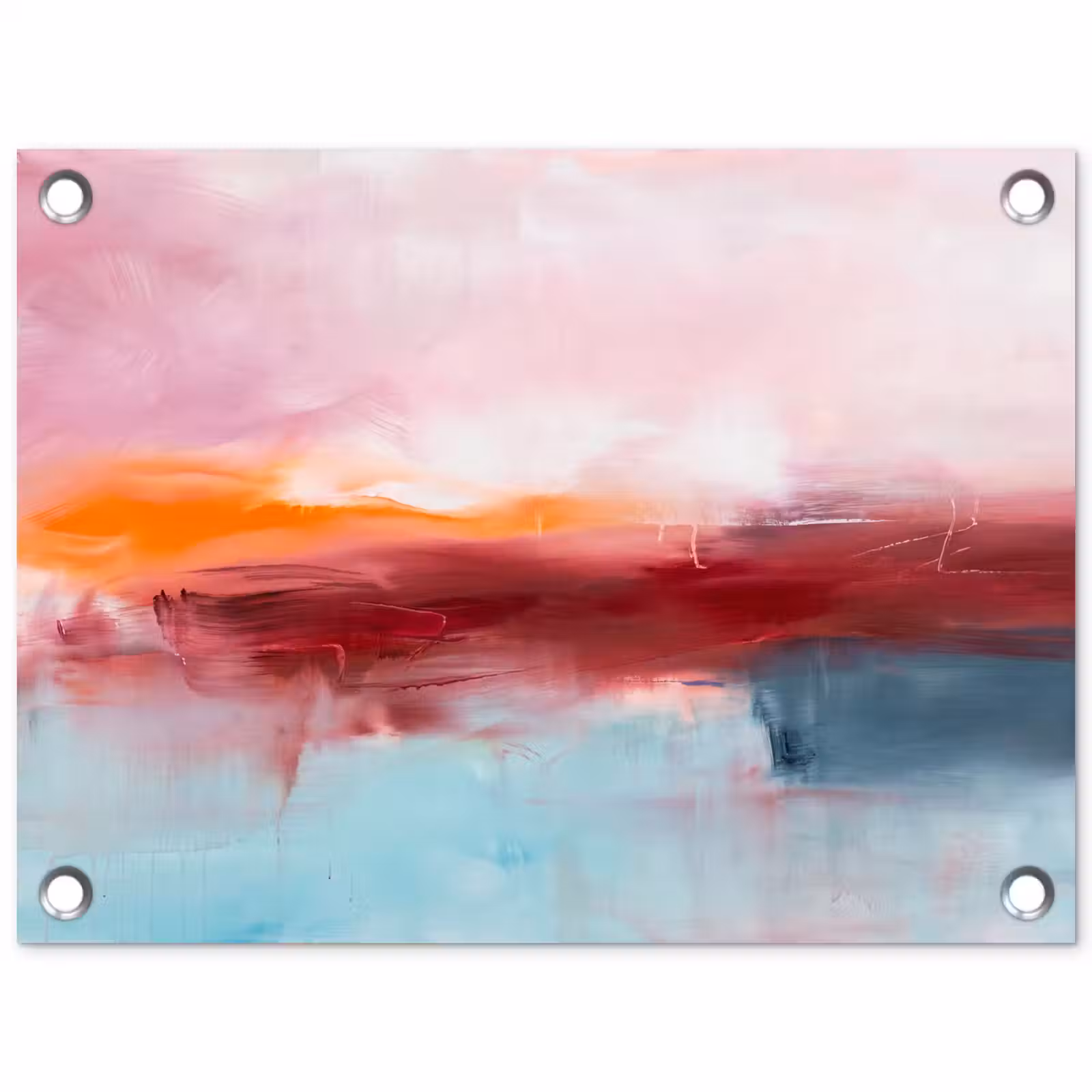 Tuinposter - Abstract - Kleuren - Modern - Kunst - Roze — 1