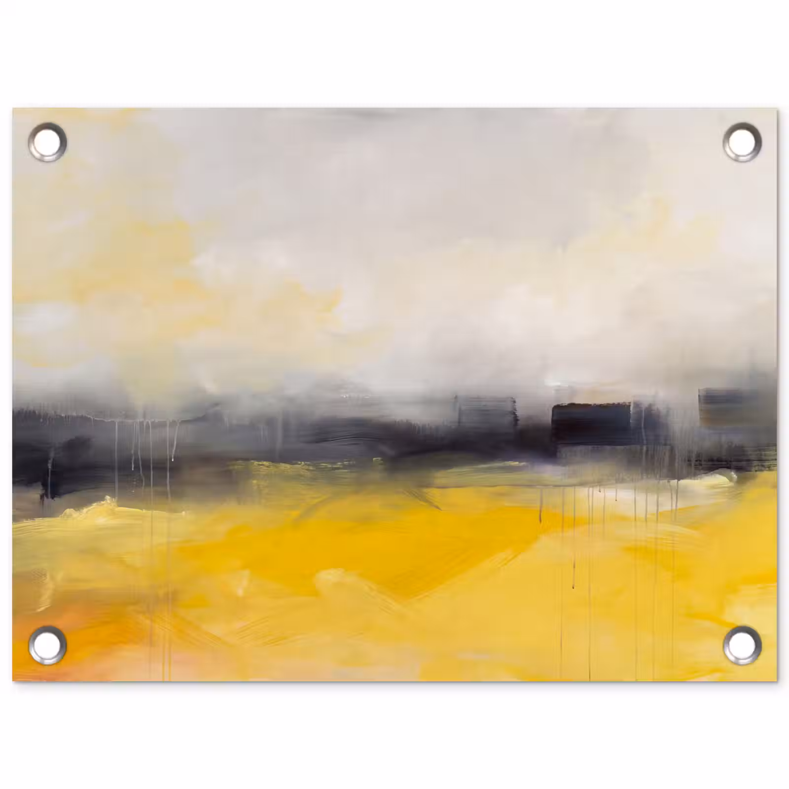 Tuinposter - Abstract - Landschap - Modern - Geel — 1