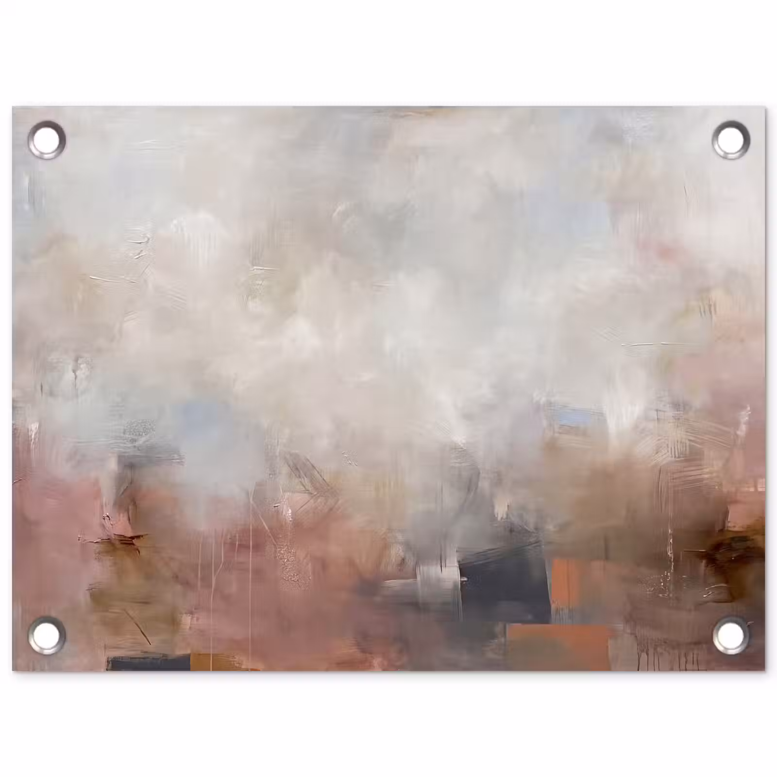 Tuinposter - Abstract - Vloeiend - Kunst - Modern - Beige — 1