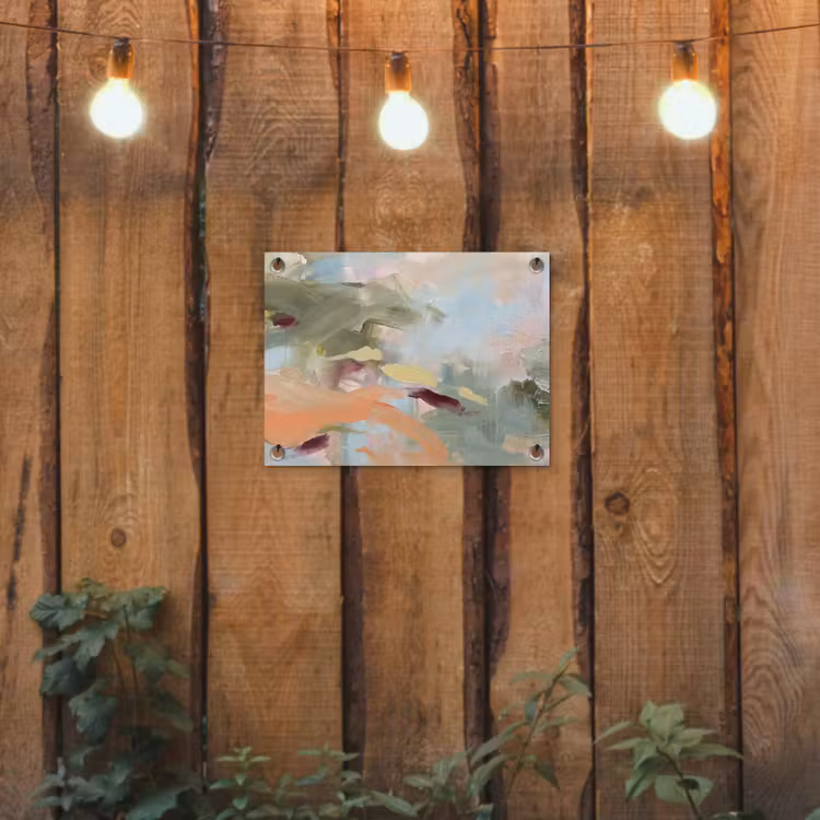 Tuinposter - Abstract - Borstelstreken - Kunst - Modern - Pastel — 2