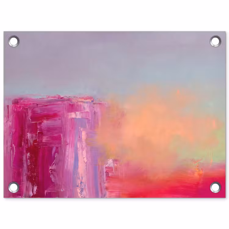 Tuinposter - Abstract - Kleuren - Modern - Roze — 1