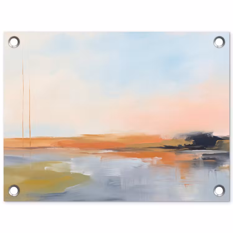 Tuinposter - Abstract - Landschap - Horizon - Modern - Kleurrijk — 1
