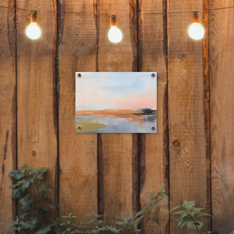 Tuinposter - Abstract - Landschap - Horizon - Modern - Kleurrijk — 2