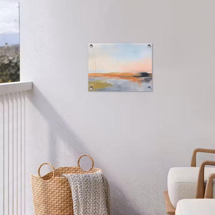 Tuinposter - Abstract - Landschap - Horizon - Modern - Kleurrijk — 3