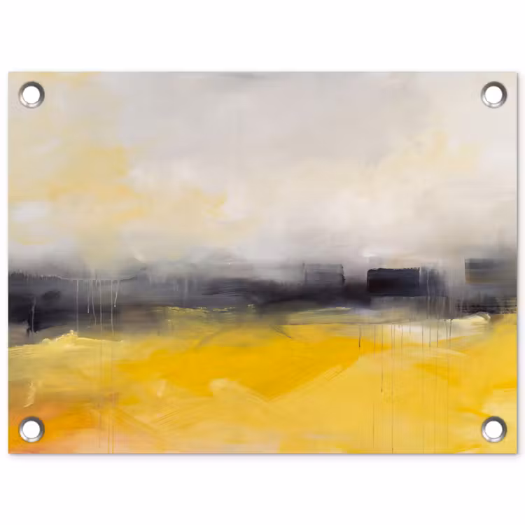 Tuinposter - Abstract - Landschap - Modern - Geel — 1