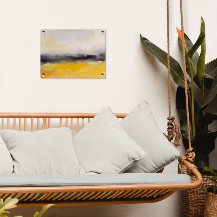 Tuinposter - Abstract - Landschap - Modern - Geel — 5