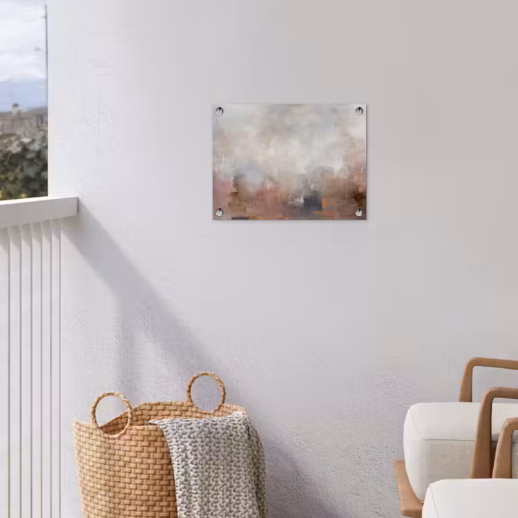 Tuinposter - Abstract - Vloeiend - Kunst - Modern - Beige — 3