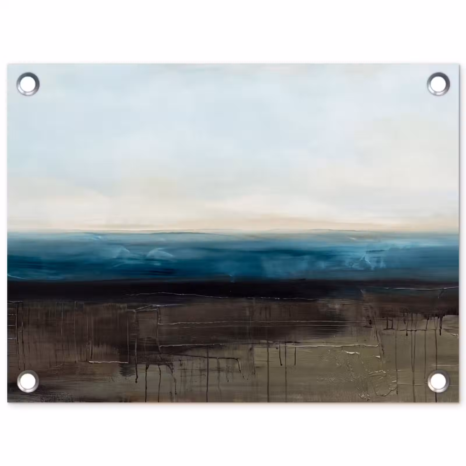 Tuinposter - Abstract - Landschap - Horizon - Blauw - Modern — 1