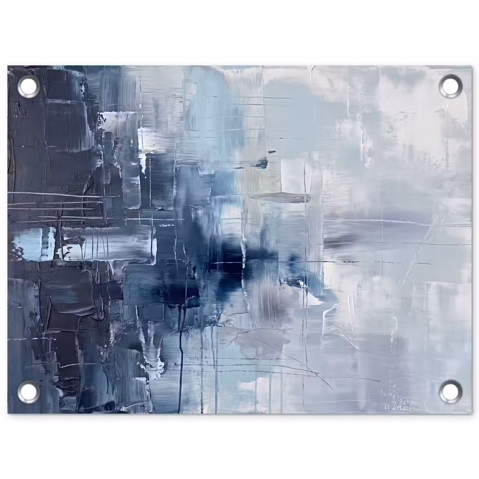 Tuinposter - Abstract - Textuur - Kunst - Modern - Blauw — 1
