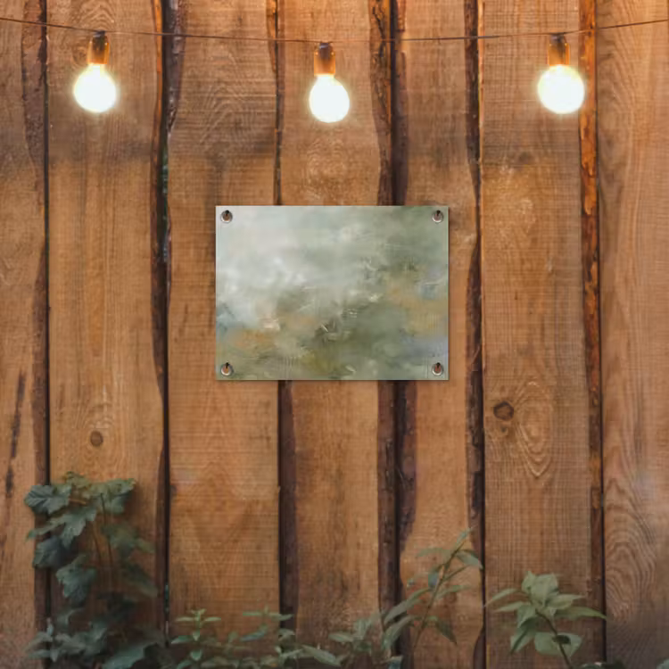 Tuinposter - Abstract - Groen - Beige - Modern - Kunst — 2