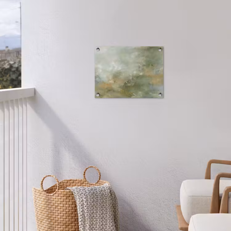 Tuinposter - Abstract - Groen - Beige - Modern - Kunst — 3