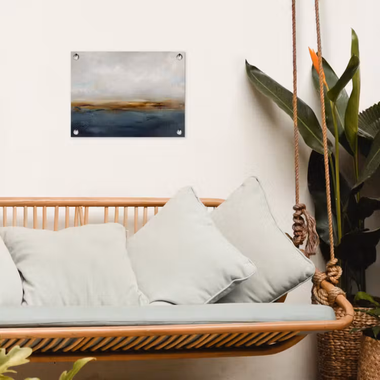 Tuinposter - Abstract - Horizon - Water - Modern - Beige — 5