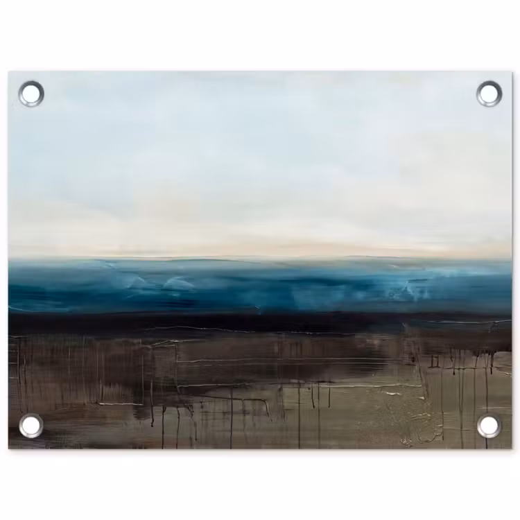 Tuinposter - Abstract - Landschap - Horizon - Blauw - Modern — 1