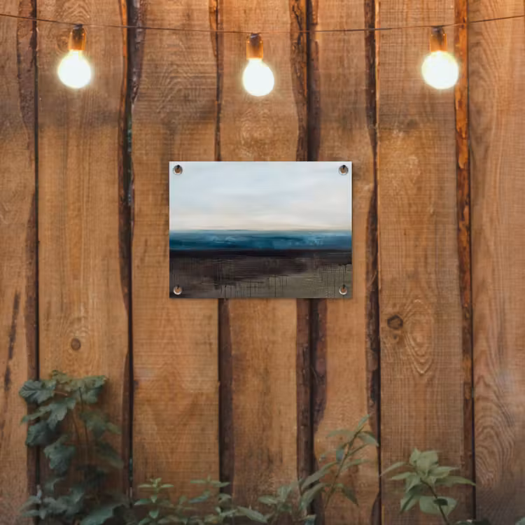 Tuinposter - Abstract - Landschap - Horizon - Blauw - Modern — 2