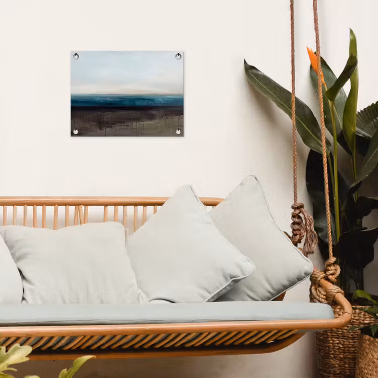 Tuinposter - Abstract - Landschap - Horizon - Blauw - Modern — 5