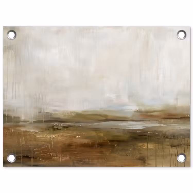 Tuinposter - Abstract - Landschap - Natuur - Beige - Bruin — 1